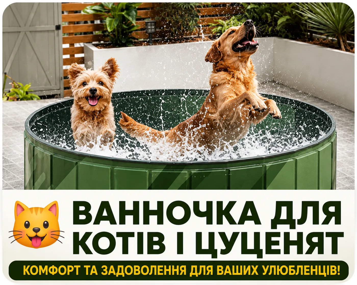 Ванночка для котів і цуценят